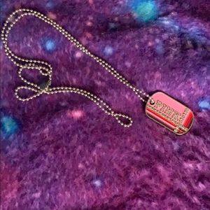 Victoria secret pink dog tag